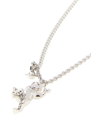 Silver metal Satyr necklace VIVIENNE WESTWOOD (630203FS02P019)