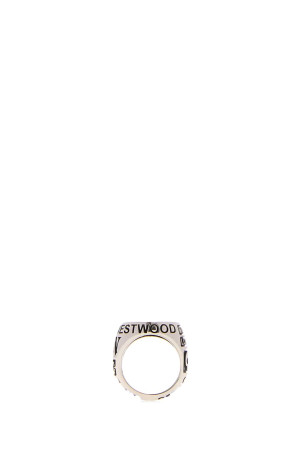Silver metal Lancelot Chevalier ring VIVIENNE WESTWOOD (6404018P01P017)