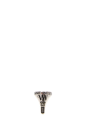 Silver metal Lancelot Chevalier ring VIVIENNE WESTWOOD (6404018P01P017)