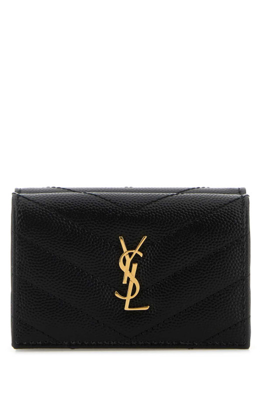 Black leather wallet Black SAINT LAURENT (668274BOWA1)