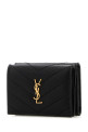 Black leather wallet Black SAINT LAURENT (668274BOWA1)
