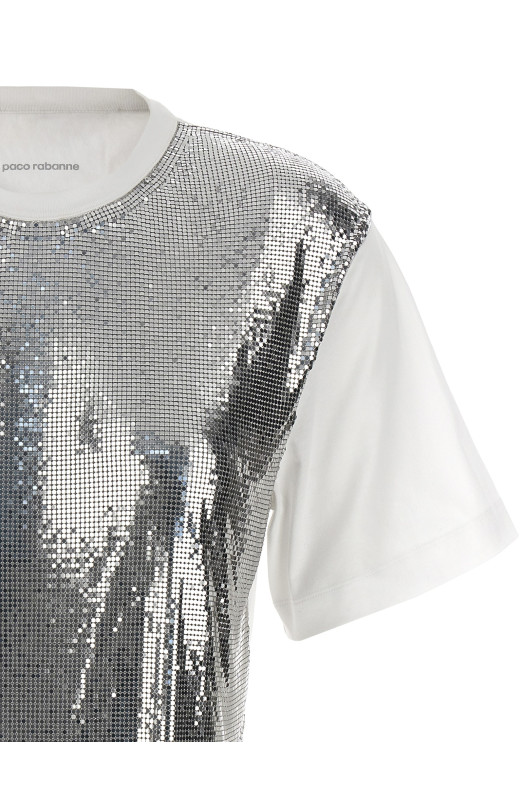 Металлическая сетка T-shirt Silver PACO RABANNE (23AXTO639CO0481M094) Металлическая сетка T-shirt Silver PACO RABANNE (23AXTO639CO0481M094)