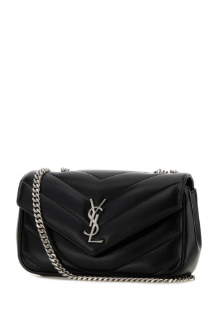 Black leather small LouLou shoulder bag Black SAINT LAURENT (801437AAE4Y)