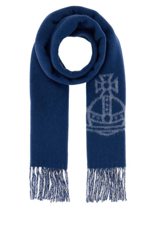 Blue wool scarf VIVIENNE WESTWOOD (81030006W01MK)