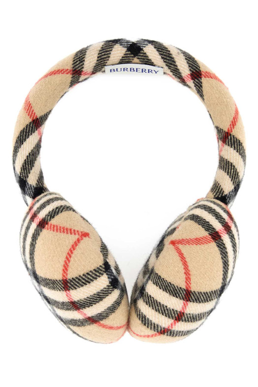 Embroidered wool blend earmuffs BURBERRY (8114031)