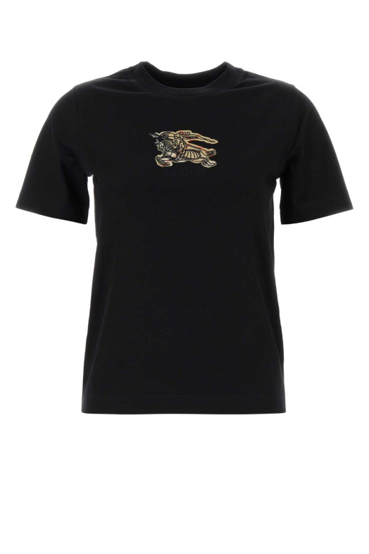 Black cotton t-shirt Black BURBERRY (8116164)