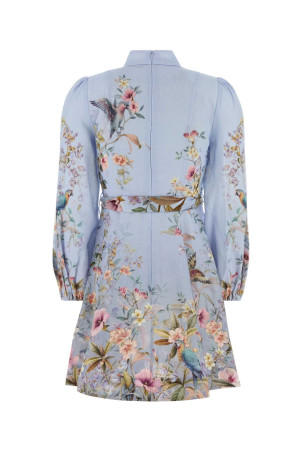 Printed linen Rebellion mini dress ZIMMERMANN (9142DC261)