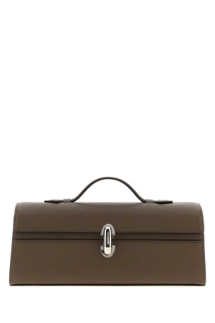 Mud leather Slim Symmetry handbag SAVETTE (H01426)