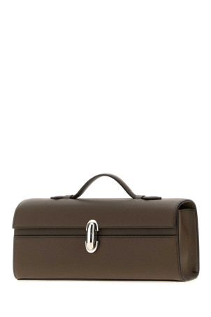 Mud leather Slim Symmetry handbag SAVETTE (H01426)