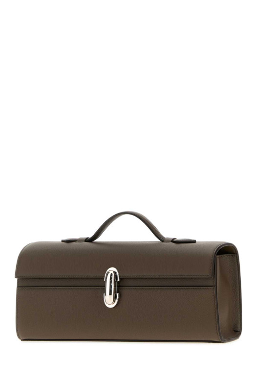 Mud leather Slim Symmetry handbag SAVETTE (H01426)