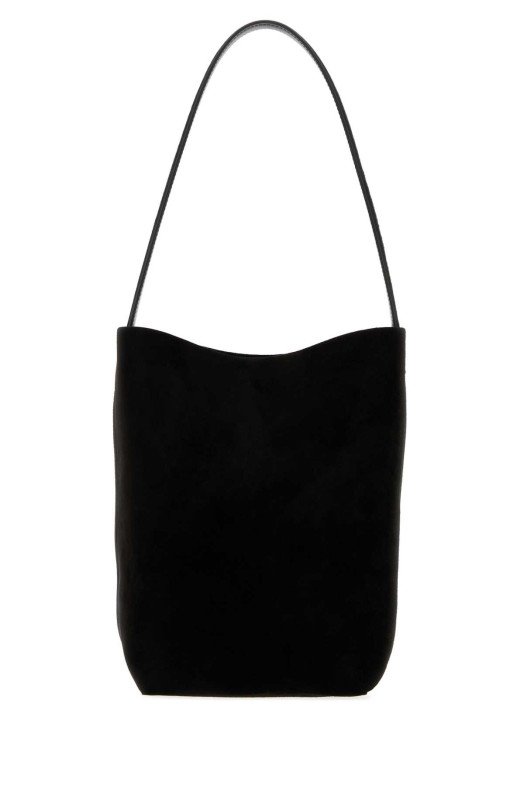 Black suede medium N/S Park bucket bag Black THE ROW (W1313ML25)