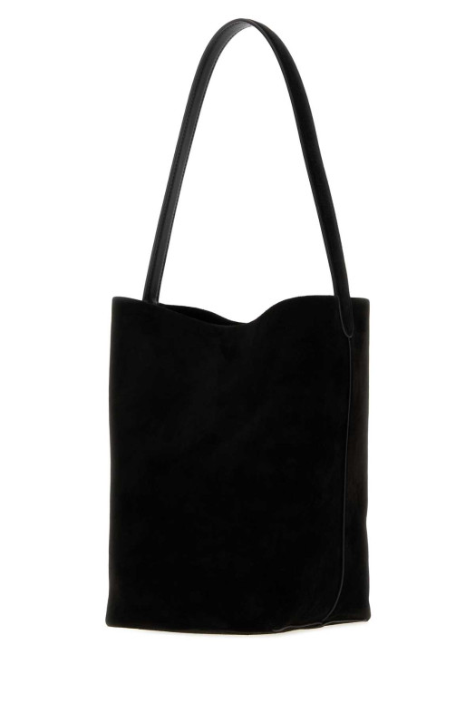 Black suede medium N/S Park bucket bag Black THE ROW (W1313ML25)