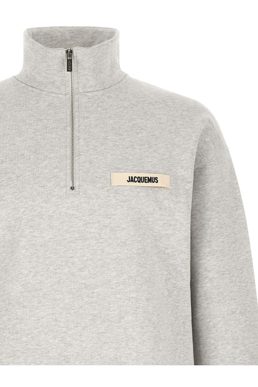 JACQUEMUS 'Le Camionneur Gros-Grain' — толстовка серого цвета 25ESSM00313AJ00174951