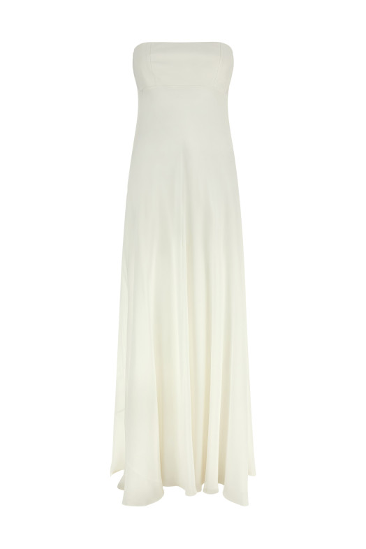 Off-the-shoulder dress White
