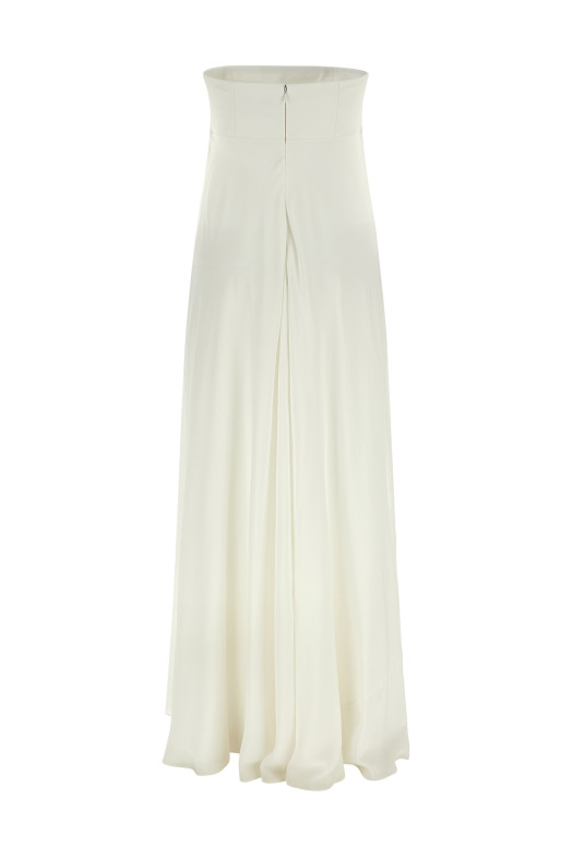 Off-the-shoulder dress White