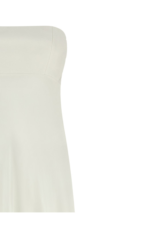 Off-the-shoulder dress White