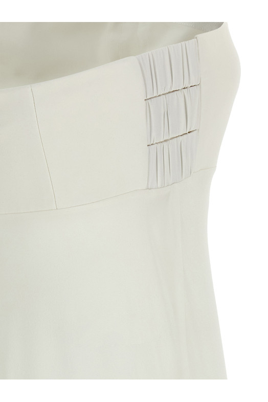 Off-the-shoulder dress White