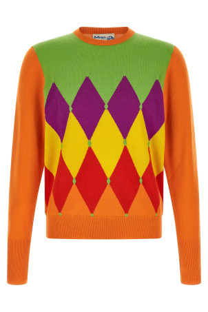 'Classic Diamond' sweater orange