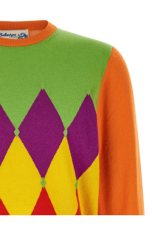'Classic Diamond' sweater orange