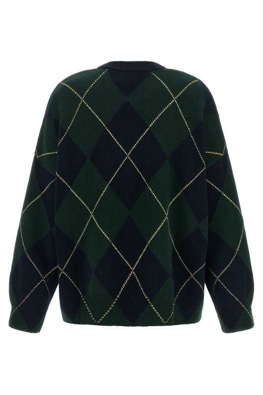 Diamond-shaped crew neck sweater Multicolor