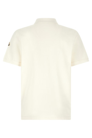 Logo patch polo shirt White