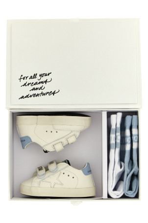 'Baby School' 2-pack sneaker + socks set BLUE