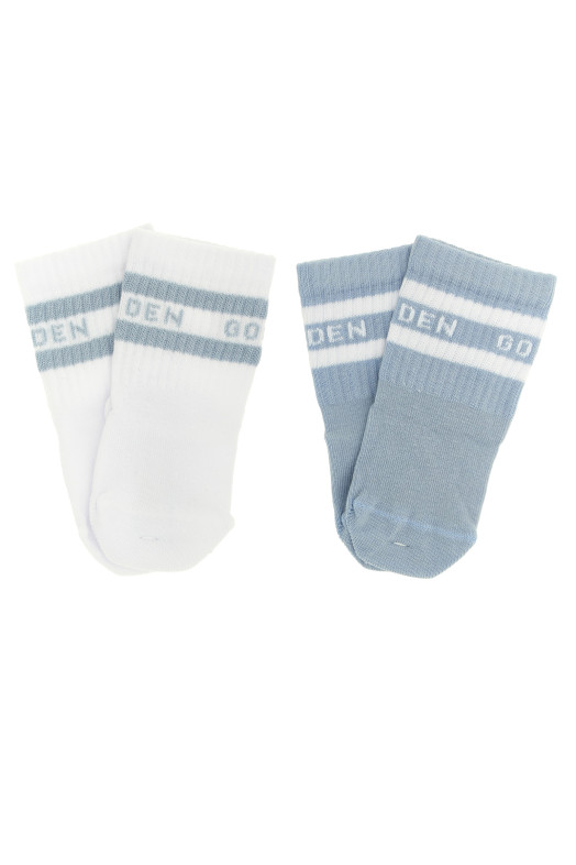 'Baby School' 2-pack sneaker + socks set BLUE