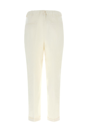 Corduroy pants White