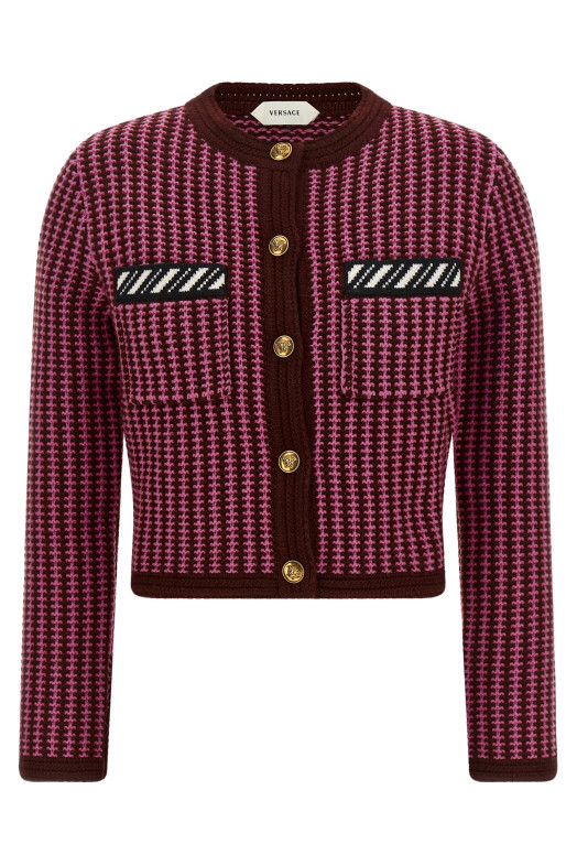 Crochet cardigan Pink