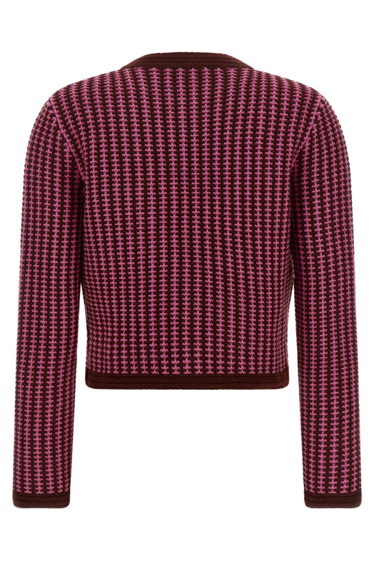 Crochet cardigan Pink