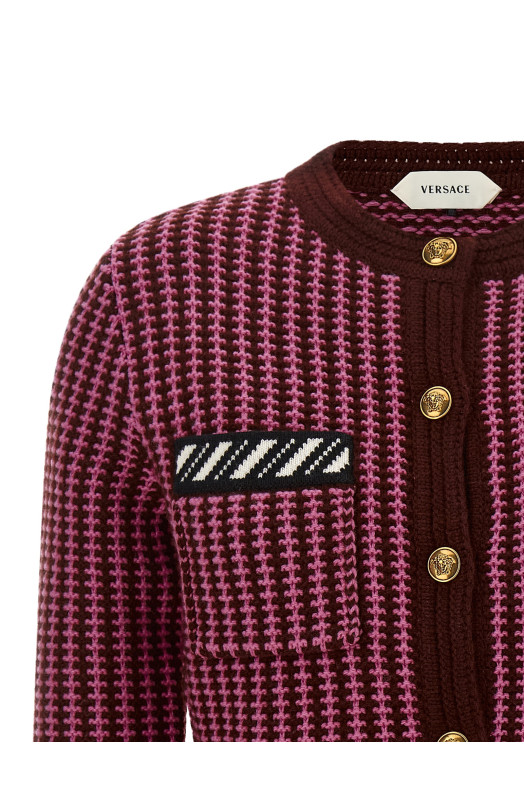 Crochet cardigan Pink