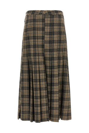 Tartan skirt Brown