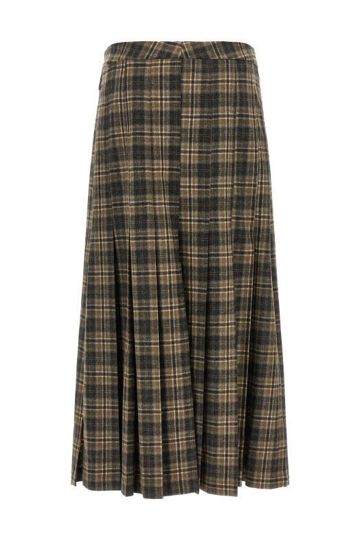 Tartan skirt Brown