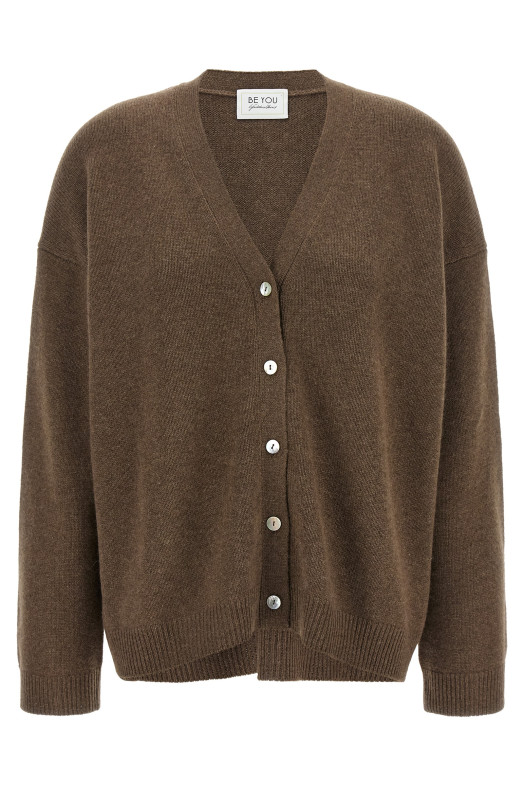 Cashmere cardigan Brown