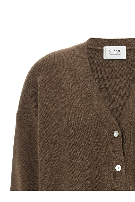 Cashmere cardigan Brown