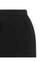 Шерстяная юбка Grain De Poudre, черная VERSACE 10269181A177931B000