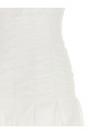 Smock effect dress White