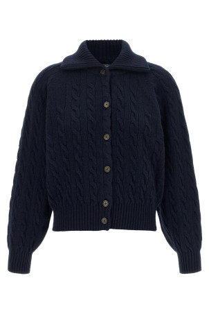 Braided cardigan Blue