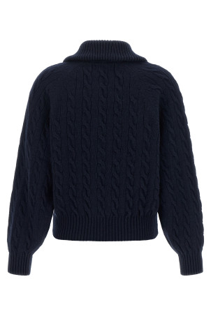 Braided cardigan Blue
