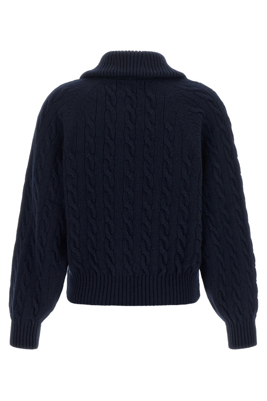 Кардиган с плетением, синий POLO RALPH LAUREN 211B17757001