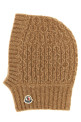 Балаклава, связанная из пряжи с плетением, бежевого цвета MONCLER ENFANT L29543G00007N121822C