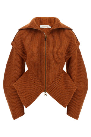 'Valiant' cardigan orange