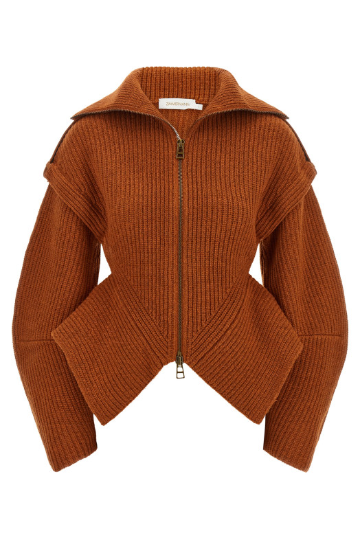 'Valiant' cardigan orange
