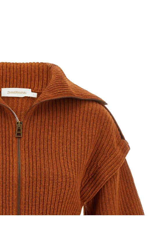 'Valiant' cardigan orange