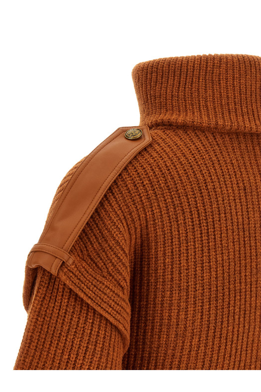'Valiant' cardigan orange