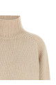 Cashmere turtleneck sweater Beige
