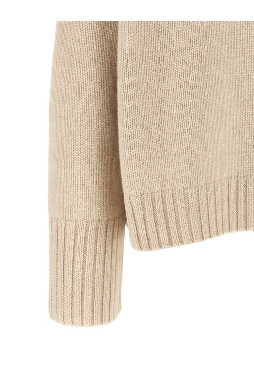 Cashmere turtleneck sweater Beige