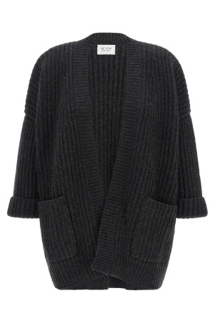 Ribbed cardigan Gray