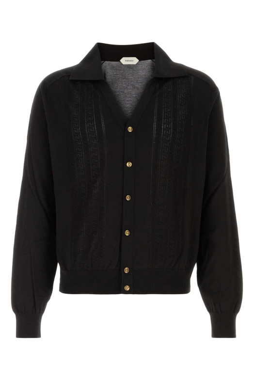 Black knit cardigan VERSACE (10269421A17386)