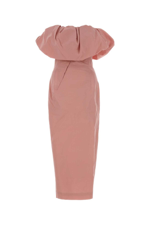 Розовое платье из смешанной хлопковой ткани Pink MAGDA BUTRYM (151726)